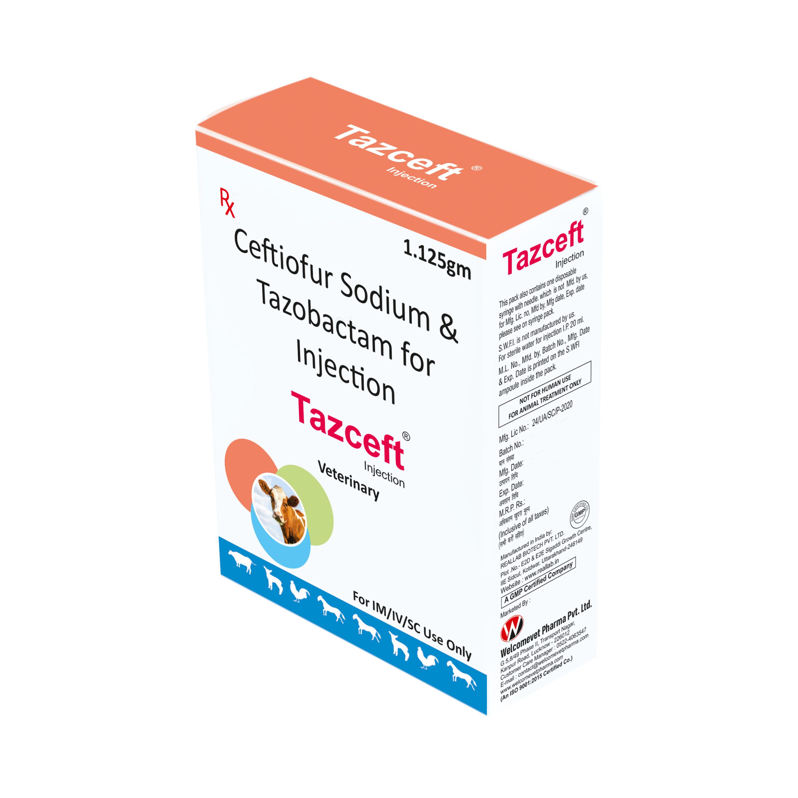 Welcome Injection Tazceft Injection- Welcomevet Pharma Pvt. Ltd.